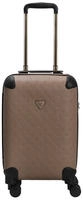 Guess Wilder 18 IN - 4-Rollen-Kabinentrolley 53 cm S (dark taupe logo) - Beige