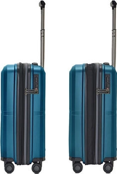 Pactastic Collection 01 4-Rollen-Trolley 55 cm (P12345-4) turquoise metallic – Mühelose Handhabung dank durchdachter Mobilitätslösungen