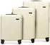 beige: Wittchen Stripes 4-Rollen-Trolley Set 55/67,5/76,5 cm ( 56-3A-60S)