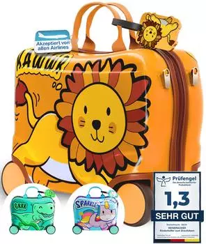 Reiseracker Kinderkoffer zum Draufsitzen (RR-Rosc) safari sunset