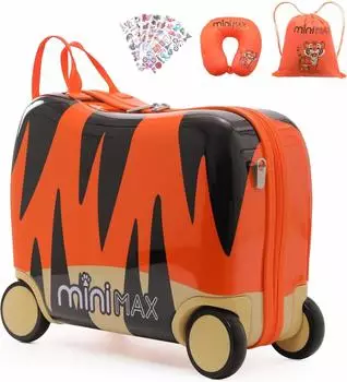 Aerolite Minimax Ride-On Kinderkoffer Tiger
