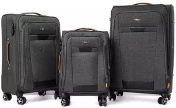 RGL S030 4-Rollen-Trolley Set 55/66/77 cm grey