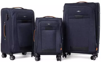 RGL S030 4-Rollen-Trolley Set 55/66/77 cm dark blue