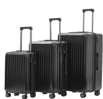 Münicase M816 4-Rollen-Trolley Set 55/65/76 cm black