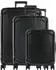 schwarz: Travelite Millennium 4-Rollen-Trolley Set 55/67/76 cm (7000740)