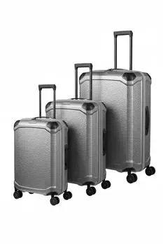 Travelite Millennium 4-Rollen-Trolley Set 55/67/76 cm (7000740) silver