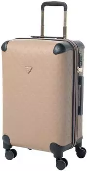 Guess Wilder 4-Rollen-Trolley 64 cm (TWDP7452982) dark taupe logo