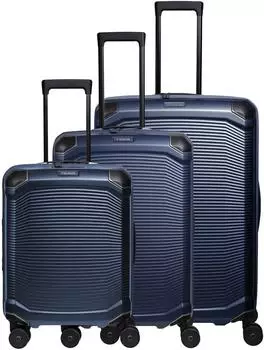 Travelite Millennium 4-Rollen-Trolley Set 55/67/76 cm (7000740) navy