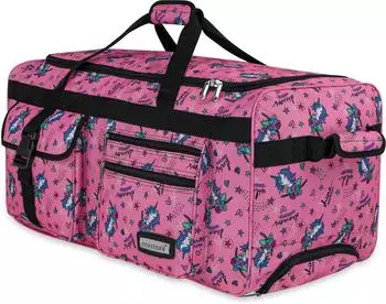 Normani Jumbo Travel Reisetasche mit Rollen 80L unicorn pink
