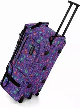 Normani Jumbo Travel Reisetasche mit Rollen 80L crazy owl