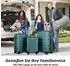 TAN.TOMI 4-Rollen-Trolley 56 x 38 x 22,5 cm dark green