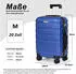 TAN.TOMI 4-Rollen-Trolley 56 x 38 x 22,5 cm sky blue