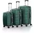 Juskys Rom 4-Rollen-Trolley Set 55/66/76 cm