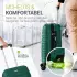 Juskys Rom 4-Rollen-Trolley Set 55/66/76 cm dunkelgrün