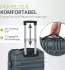 Juskys Rom 4-Rollen-Trolley Set 55/66/76 cm anthrazit