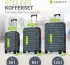 Juskys Rom 4-Rollen-Trolley Set 55/66/76 cm anthrazit
