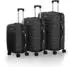 Juskys Rom 4-Rollen-Trolley Set 55/66/76 cm