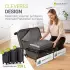 Juskys Rom 4-Rollen-Trolley Set 55/66/76 cm schwarz