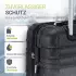Juskys Rom 4-Rollen-Trolley Set 55/66/76 cm schwarz