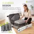 Juskys Rom 4-Rollen-Trolley Set 55/66/76 cm champagner