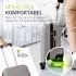 Juskys Rom 4-Rollen-Trolley Set 55/66/76 cm champagner