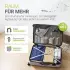 Juskys Rom 4-Rollen-Trolley Set 55/66/76 cm champagner