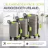 Juskys Rom 4-Rollen-Trolley Set 55/66/76 cm champagner