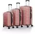 Juskys Rom 4-Rollen-Trolley Set 55/66/76 cm