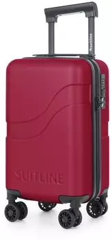 Suitline Clix-Lite 4-Rollen-Trolley 47 cm burgundy