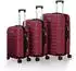 Juskys Rom 4-Rollen-Trolley Set 55/66/76 cm
