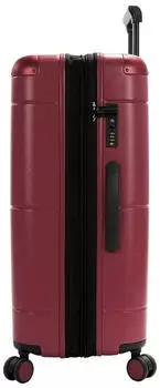 Heys Zen 76x51x30,8 cm burgundy – Wendigkeit auf allen Untergründen durch optimiertes Rollensystem
