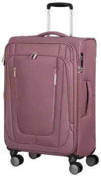 American Tourister Wanderlite Spinner 68 cm (158077) galactic mauve – American Tourister Wanderlite Spinner – Durchdachte Sicherheit für entspanntes Reisen