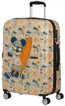 American Tourister Wavebreaker Disney 4-Rollen-Trolley 67 cm (152581) Mickey Super Surfer – American Tourister Wavebreaker Disney Mickey Super Surfer mit Vier-Rollen-System