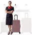 Flexot F-3045 4-Rollen-Trolley 68 cm rosegold