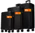 Nowi 4-Rollen-Trolley Set 56/66/76 cm (5976) midnight black