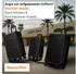 Nowi 4-Rollen-Trolley Set 56/66/76 cm (5976) midnight black