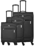 Travelite Priego 4 Rollen Kofferset 3-teilig grau