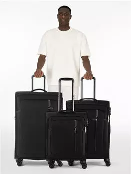 American Tourister Nitestream Spinner Set 55/66/77 cm (158568) black/grey – American Tourister Nitestream Spinner Set – Drei Größen für jede Reisedauer