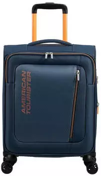 American Tourister Aktivus Spinner 55 cm (156125) dark navy/radiant orange