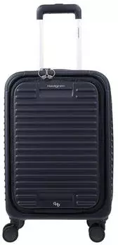 Hedgren Raku Yuno 4-Rollen-Trolley 55 x 35 x 25 cm mit Fronttasche vulcan blue