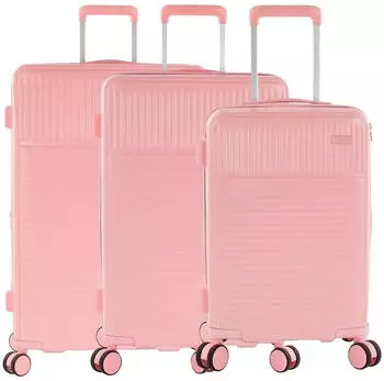 Heys Pastel 3 Piece Luggage Set blush