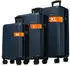 Nowi 4-Rollen-Trolley Set 56/66/76 cm (5976) navy blue