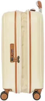 Bric's Milano Taormina 4-Rollen-Trolley 55 cm (BAH08451) cream – Müheloses Manövrieren durch vier bewegliche Doppelrollen