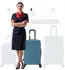 Flexot F-3045 4-Rollen-Trolley 68 cm greyblue