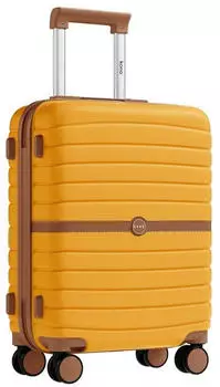 Kono Cannes 4-Rollen-Trolley 55 cm yellow brown