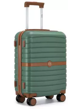 Kono Cannes 4-Rollen-Trolley 55 cm green/brown