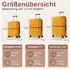 Kono Cannes 4-Rollen-Trolley 66,5 cm yellow/brown