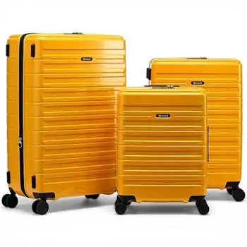 Eminent Voyager 4-Rollen-Trolley Set 55/67/77 cm yellow