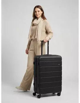 Saxoline Miami 4-Rollen-Trolley 75 cm black – Vier Doppelrollen sorgen für komfortable Beweglichkeit auf glatten Böden