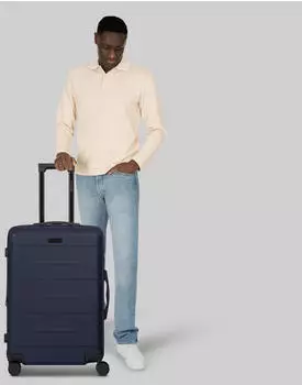 Police London 4-Rollen-Trolley 64 cm dark navy – Police London 4-Rollen-Trolley 64 cm dark navy – robuste ABS-Hartschale für zuverlässigen Reiseschutz
